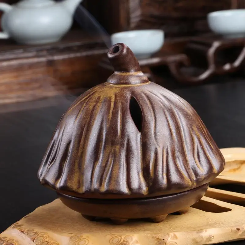 Lotus variable tea incense burner The bedroom of incense products Buddhist temple aroma stove Kung fu tea art teachers