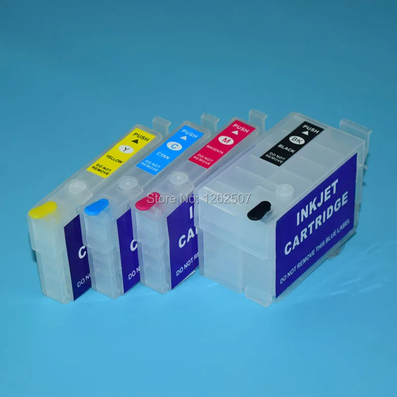 252XL T27XL T2711-T2714 Refillable Ink Cartridges With ARC Chips For Epson WF-7110 7610 7620 3620 3640 7710 7720 7715 Printers