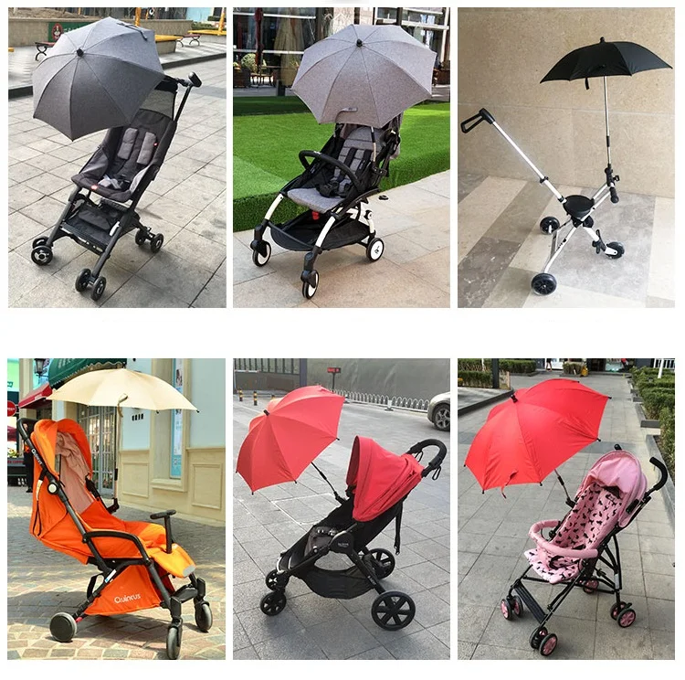 Universal 95% Baby Stroller Accessories UV Protection Umbrella 360 Degrees Adjustable Sunshade Sun Visor Canopy Cover