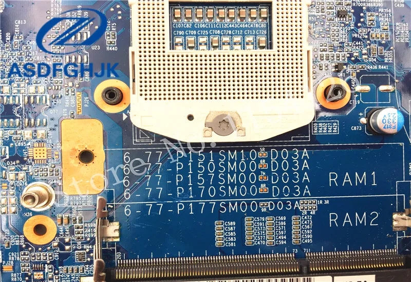 Carte mère pour ordinateur portable, Non-intégrée, test 100%, modèle Hasee, Raytheon, CLEVO P150SM, P170SM, DDR3