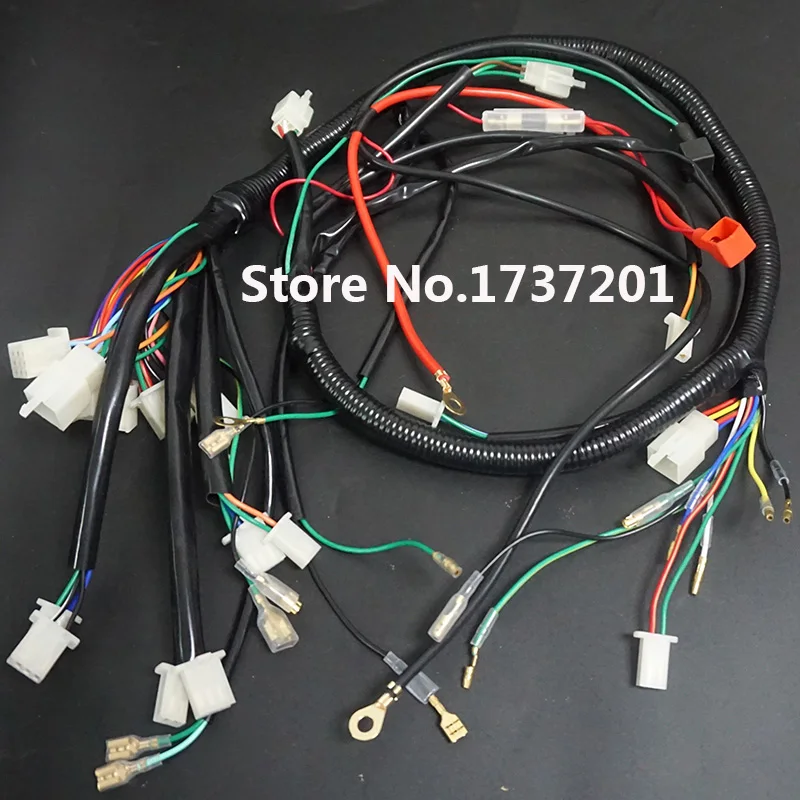 Electric Start Wiring Loom Harness 200cc 250cc 300cc ATV Pit Quad Bike Atomik Thumpstar Buggy Go Kart