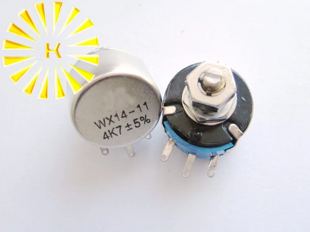 

WX14-11 27R 33R 47R 56R 68R 100R 220R 270R 330R 470R 560R 680R 1K 2.2K 3.3K 4.7K 3W Single Wirewound Potentiometer Pot x 50PCS