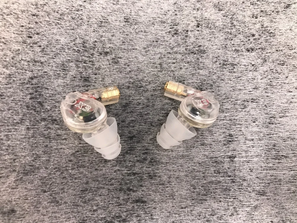 Moxpad X3 Earphone Olahraga In-Ear Putih Transparan dengan Mikrofon Bass Hifi DC Kabel Port Kecil