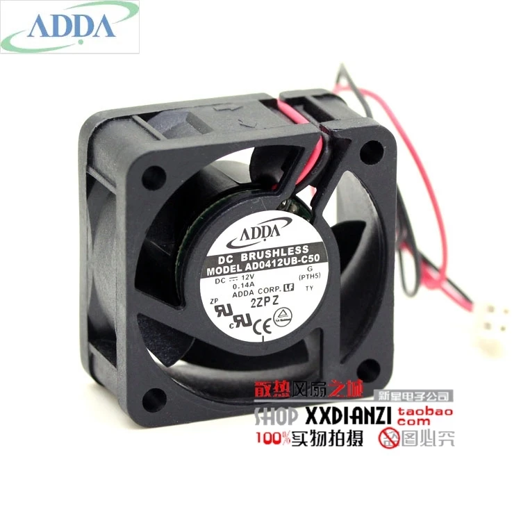 

FOR ADDA AD0412UB-C50 4020 12V 0.14A 4CM dual ball bearing cooling fan