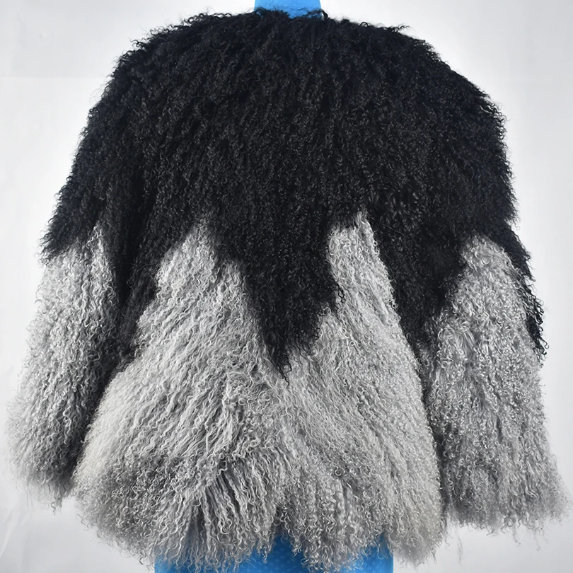 Sheepskin All-in-One Fluffy Coat for Women, Sheepskin Coat, Real Fur, Natural Fur, Thick and Warm, Female