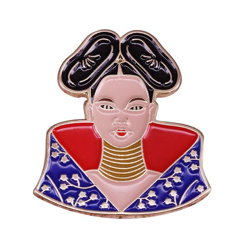 Bjork badge homogenic music pin pop culture brooch gorgeous art jewelry