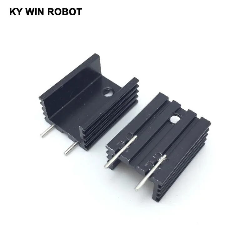 5pcs  Aluminium TO-220 Heatsink TO 220 Heat Sink Transistor Radiator TO220 Cooler Cooling 15*10*20MM With 2Pin