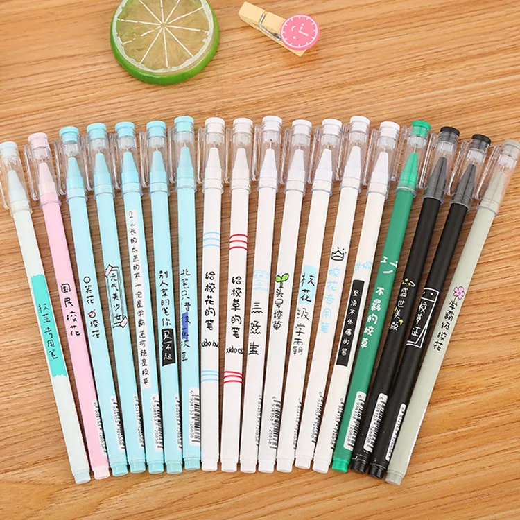 Manufacturer Direct Creative School Grass PA Gel Pen Cute Stationery Cool with the Word Office Water-Based Pen