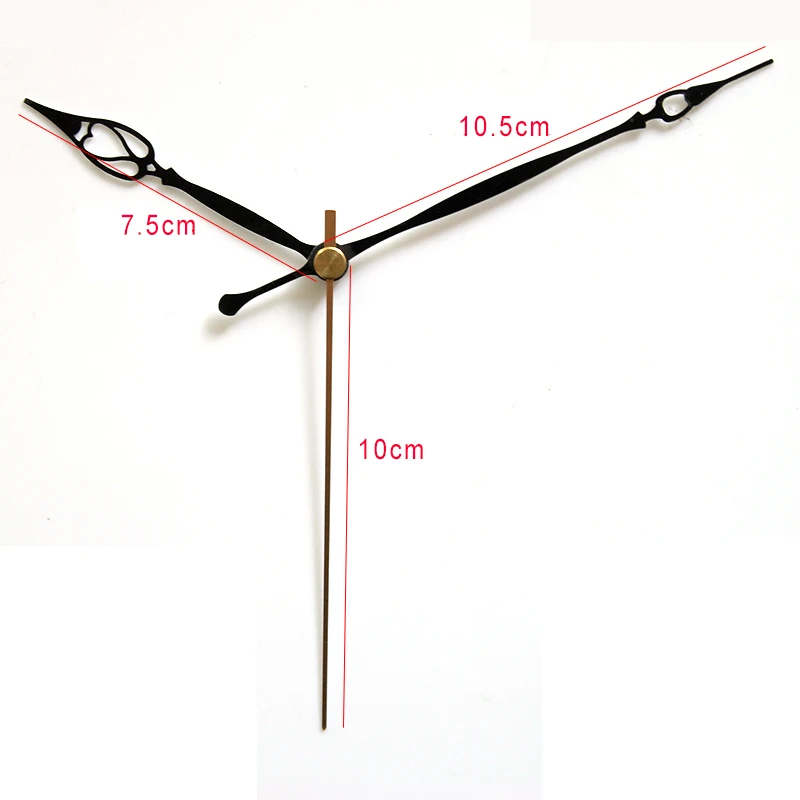 حركة صامتة SKP 44704P البلاستيك حركة الاجتياح ساعة ملحق مع الأيدي السوداء 20 # كوارتز ساعة يمكنك تصميم واجهتها بنفسك أطقم