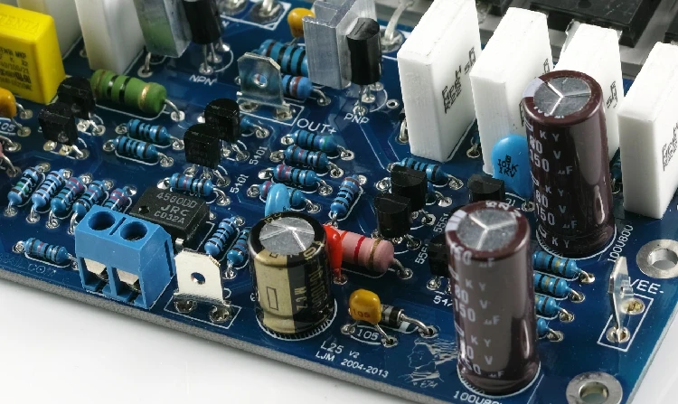 L25 250W+250W 8ohm Class AB KEC KTB817 KTD1047 2SA1186 2SC2837 Amplifier Completed board with heatsink by LJM