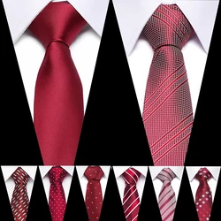 Cravates de luxe à motifs imprimés pour hommes, 7CM, en Polyester, Jacquard, col étroit, pour mariage