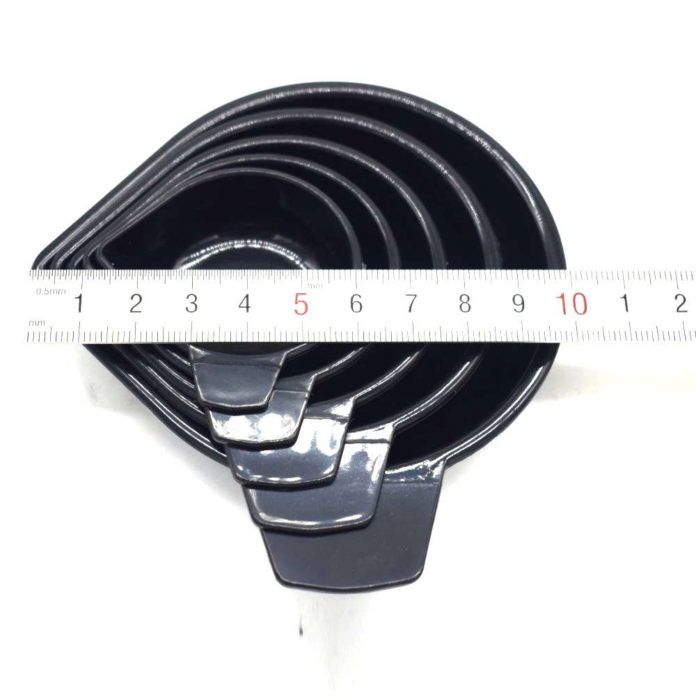 5PCS Scale Pan for Electrinoc Jewelry Weighing Balance Packet Scales Accessory Black Plastic Pans