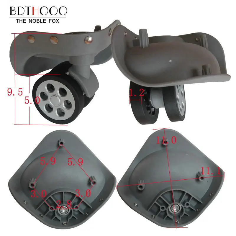 A79-DKL Replacement Luggage Wheel for Travel Suitcase Repair High Abrasive Resistance Fixing Base