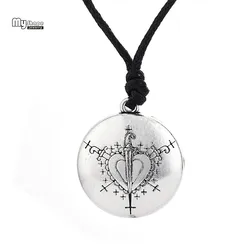 My Shape Love Talisman Chain Necklaces Hand Stamped Vodoun Lwa Hoodoo Ezili Freda Voodoo Loa Veve Pendant Amulet Necklace