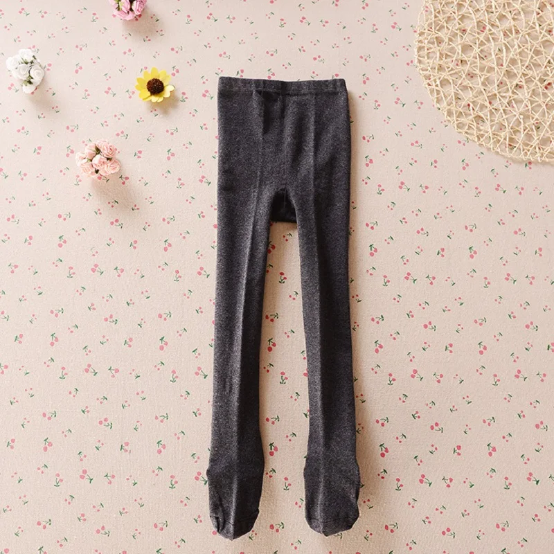 Solid Cotton Girls Leggings 3 4 5 6 7 8 9 10 11 12 year Children Pantyhose Girls Ballet Dance Pants Cotton Kids Trousers