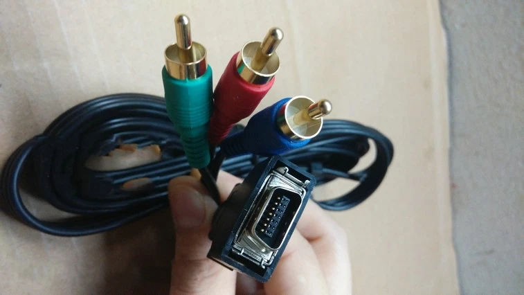 CN14P D-Terminal 14 Pin To 3RCA3AV 3RCA 3AV Video Adapter Cable Color Component Cable Conversion line 1m 1.5m