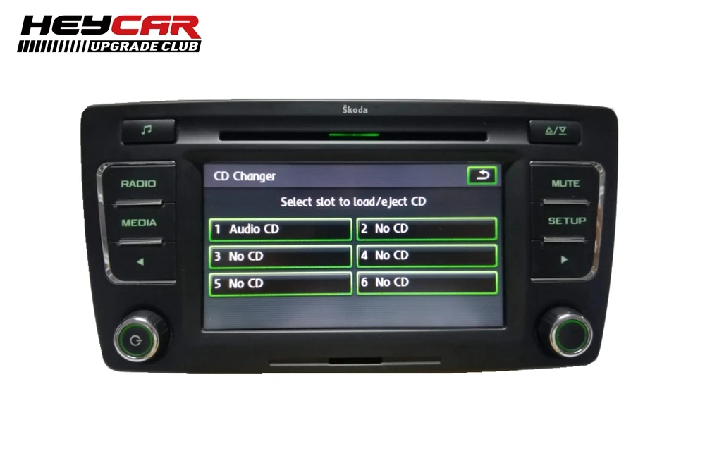 HEYCAR  Radio Stereo RCD510 USB MP3 USB AUX 6 Changer CD Player FOR Skoda PQ Yeti Octavia