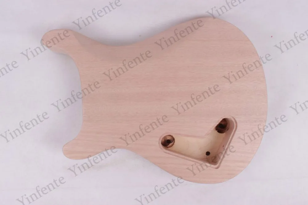 Unfinished Electric Guitar body Mahogany Maple Veneer Top