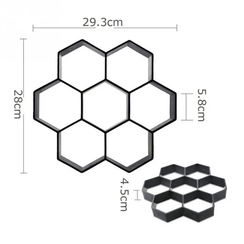 New Hexagon Path-mate DIY Stone Pavement mold for making pathways for your garden / paving mold/pathmate concrete mold