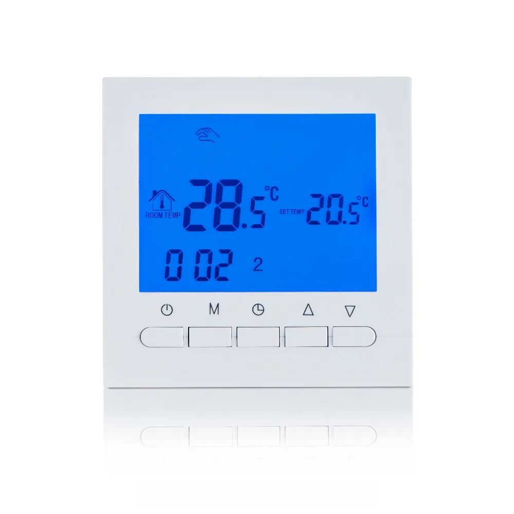 Gas Boiler Heating Thermostat Battery Power Digital LCD Screen Thermostat for Boiler Room Thermoregulator