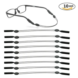 ( 10 pcs )eyeglasses sports cord Sunglass Retainer Holder Strap,Anti-slip Safety Glasses Strap Neck Cord String Eyewear Eyeglass