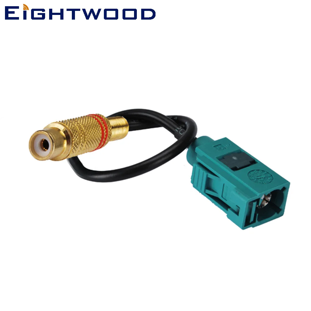 

Eightwood Car TV DVD Player AV Terminal Adapter Fakra Z Female to RCA Jack Straight Pigtail RG174 Cable 15cm Customizable