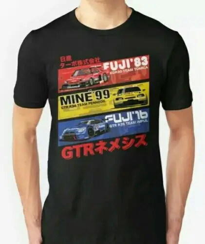 T-Shirt Jdm Race Niss Gtr 30 34 35 Impul Tomica Pennzoil Teams Hot Summer Clothing Cotton Men T-Shirt High Quality Cool Tees Top