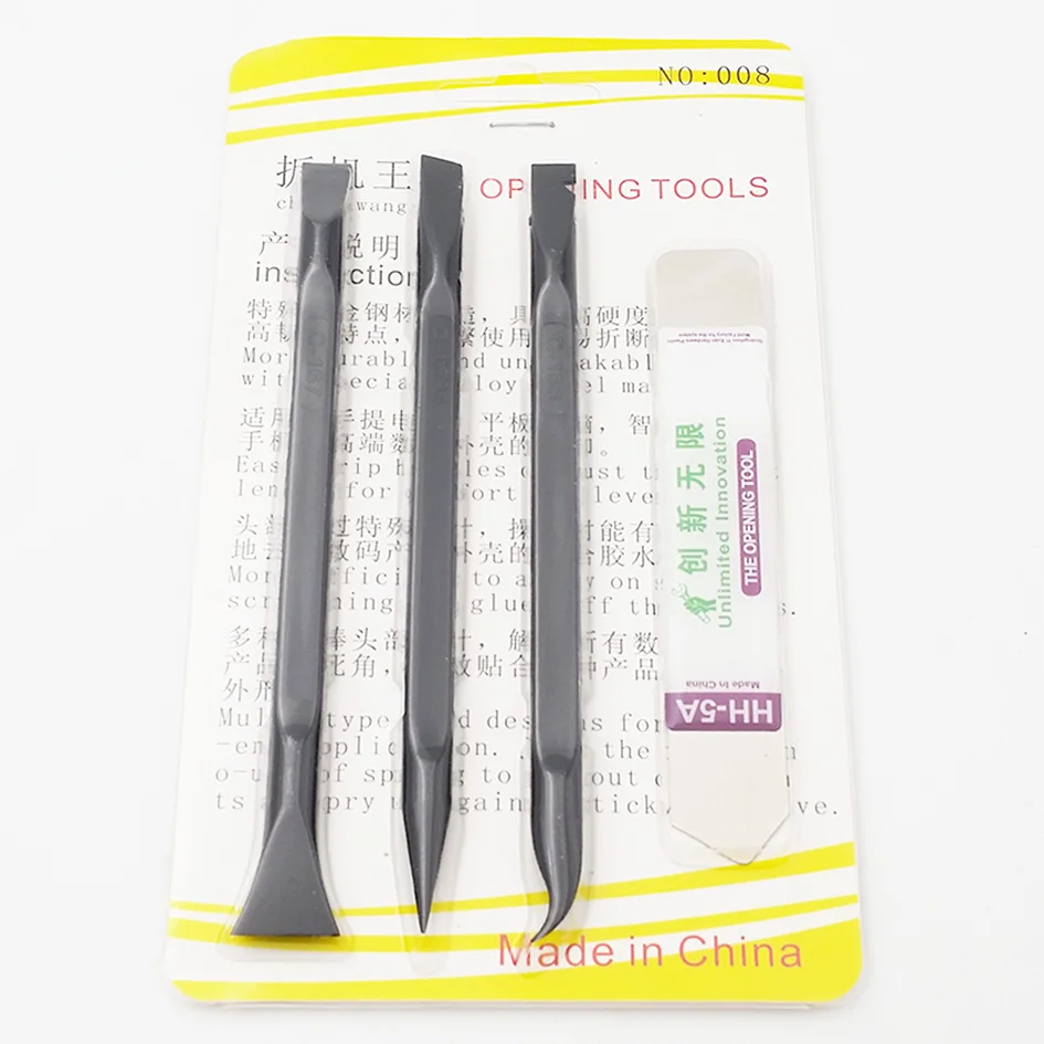 Black C166 C167 C168 Professional 4 in 1 Repair  PRY Opening Tools Tool Kit For Phone Laptops, Mobiles and Tablets 100set/lot