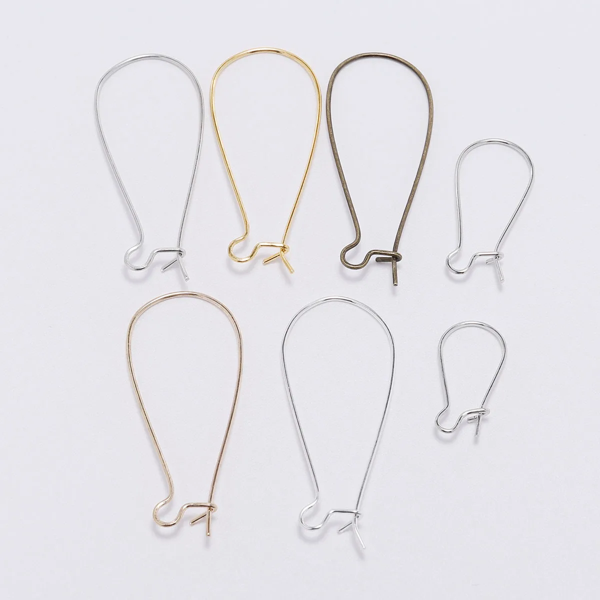 50pcs/lot  Gold Bronze French Lever Earring hooks Ear Wires Earrings Findings For Jewelry Making DIY Accessories Supplies