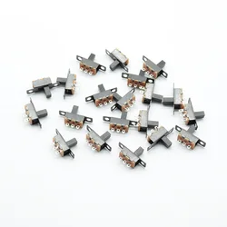 20pcs 5V 0.3A Mini Size Black SPDT Slide Switch for Small DIY Power