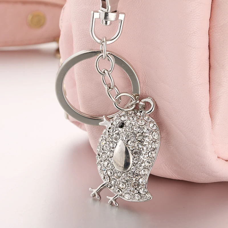 GYWYN2020 Latest Keychain Car Keychain Ms. Bags Pendant Ms. Gift, Cute White Chicken Pendant