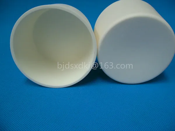 99.3% alumina crucible with lids / 300ml / 95*60mm / cylindrical corundum crucible / ceramic crucible