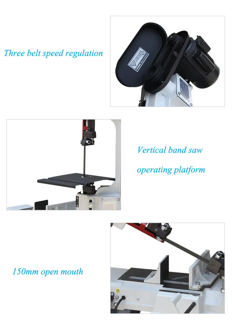 Band Saw Machine Metal Sawing Machine Multifunctional Woodworking Electric Desktop Horizontal Vertical Band Sawing Machine BS115