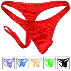 hot new Personality Mens Gay Thongs Men G Strings Men Penis Sexy Underwear Ultra Tight Thong Pouch nylon jockstrap gay underwear