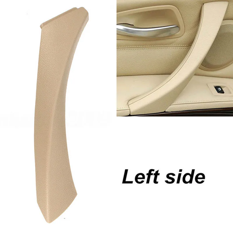 JXLCLYL Left Inner Door Panel Handle Outer Cover Trim For BMW 3-Series E90 Beige