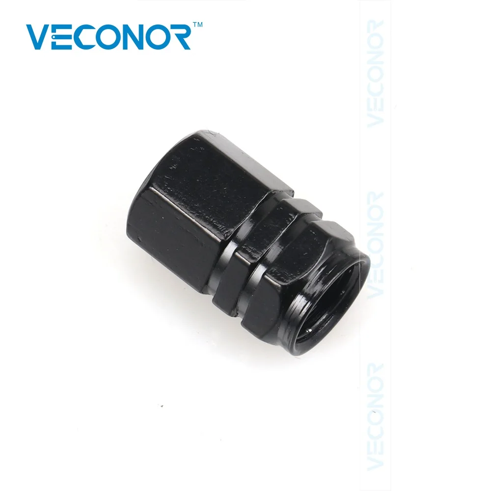 Veconor-Alumínio Hexgon Estilo Auto Car Pneu Válvula Caps, Acessórios de pneus, Cores Diferentes, 48 pcs por pacote