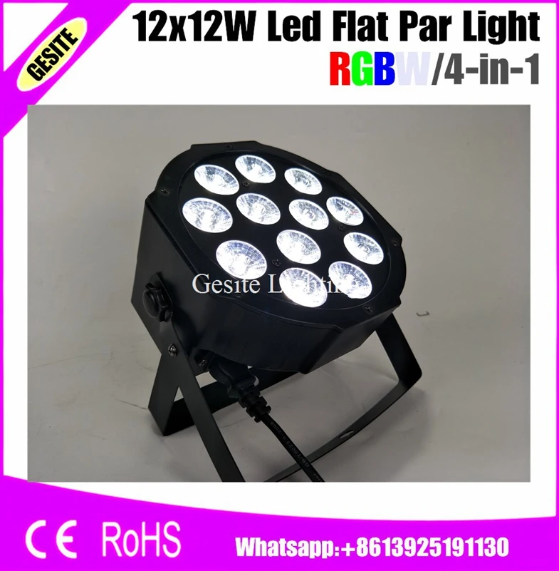 12pcs/lots Fast Shipping LED Flat Par Tri-12 Tri-RGB Slim Par Light