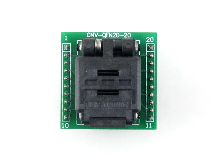 Imagem -03 - Plastronics-adaptador de Tomada e Programação Qfn20 para Dip20 com Soquete ic Teste e Adaptador de Programação para Qfn20 Mlf20 Mlp20