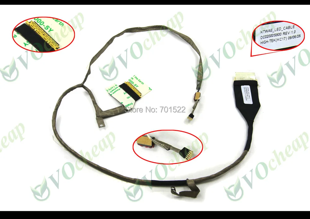 Genuine New Vedio Flex LCD cable for Toshiba Satellite L550 L555 L555D Series (17.3