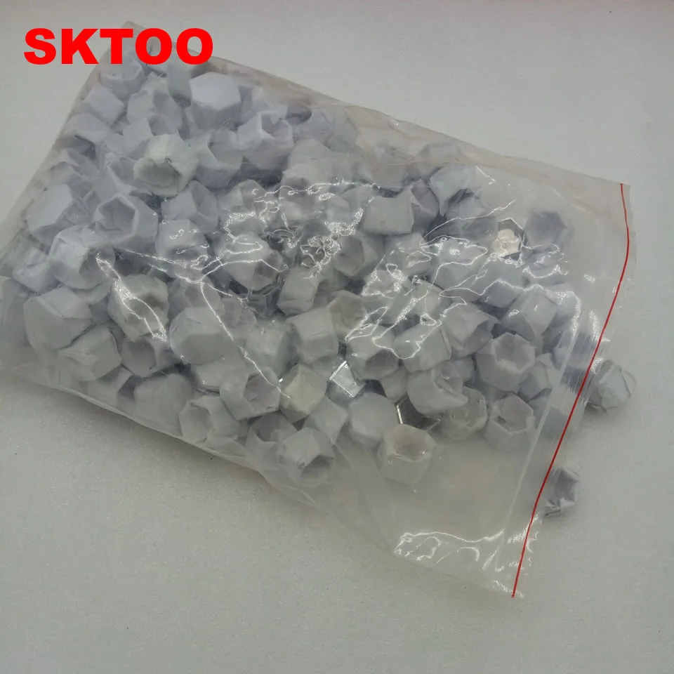 SKTOO 100pcs/set Wheel Rim Cover Tyre Screw Cap For Peugeot 207 301 307 308 408 508 3008 Citroen C4l C5 C2