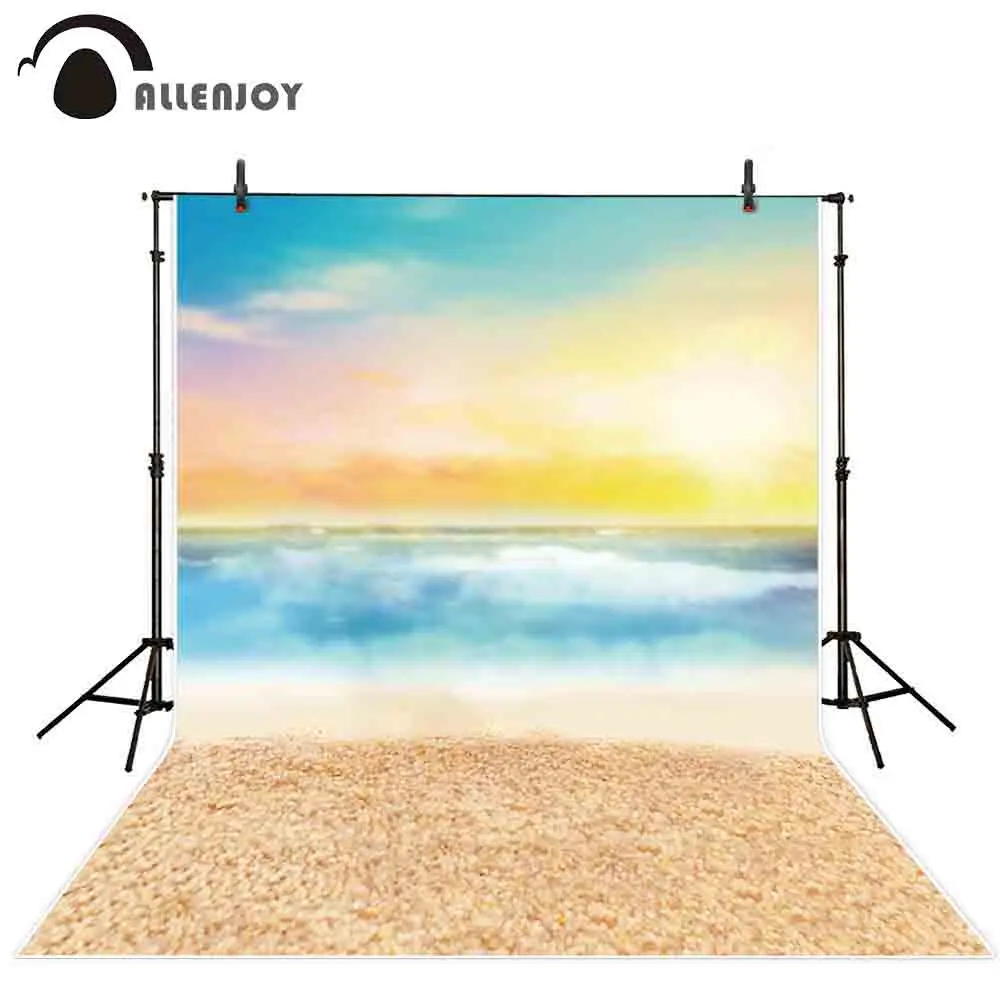 Allenjoy фон для фотосъемки восход солнца Колосса небо пляж море пол ребенок душ портрет для фотостудии фон для фотосъемки