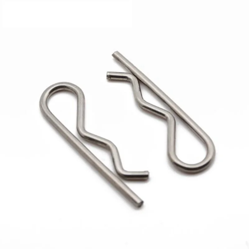 1.5*30mm B R shaped split wave pin 304 Stainless Steel Bayonet Cotter pin closed Alignment cotter wave B R shaped shaft splitpin