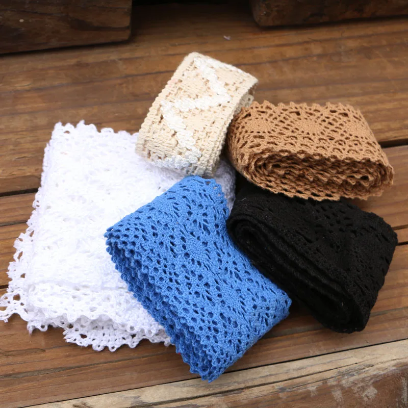 4cm-11cm high quality pure cotton edge ribbon cotton lace sewing home accessories DIY