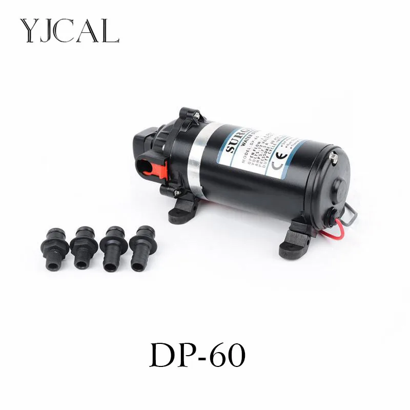 

DP-60 12v 24v Water Pump Booster Electric High Pressure Diaphragm Submersible Pump Reciprocating Self-priming Motor Bilge Pump