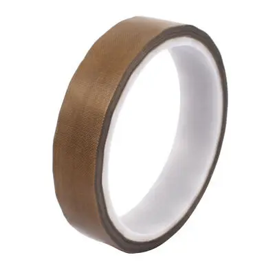 0.13 x 13/15/19/20/25/30/35/38mm Width PTFE Tape High Temperature Resistant Tape Non-adhesive Tape