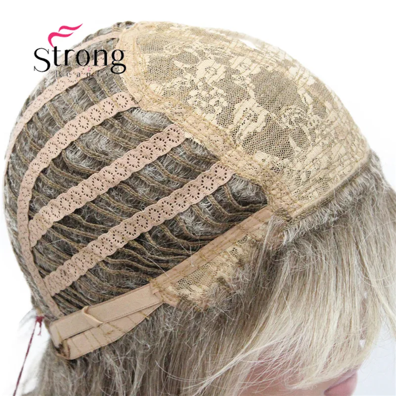 StrongBeauty Long Shaggy capas Ombre rubia clásica gorra sintético peluca pelucas de mujer color opciones