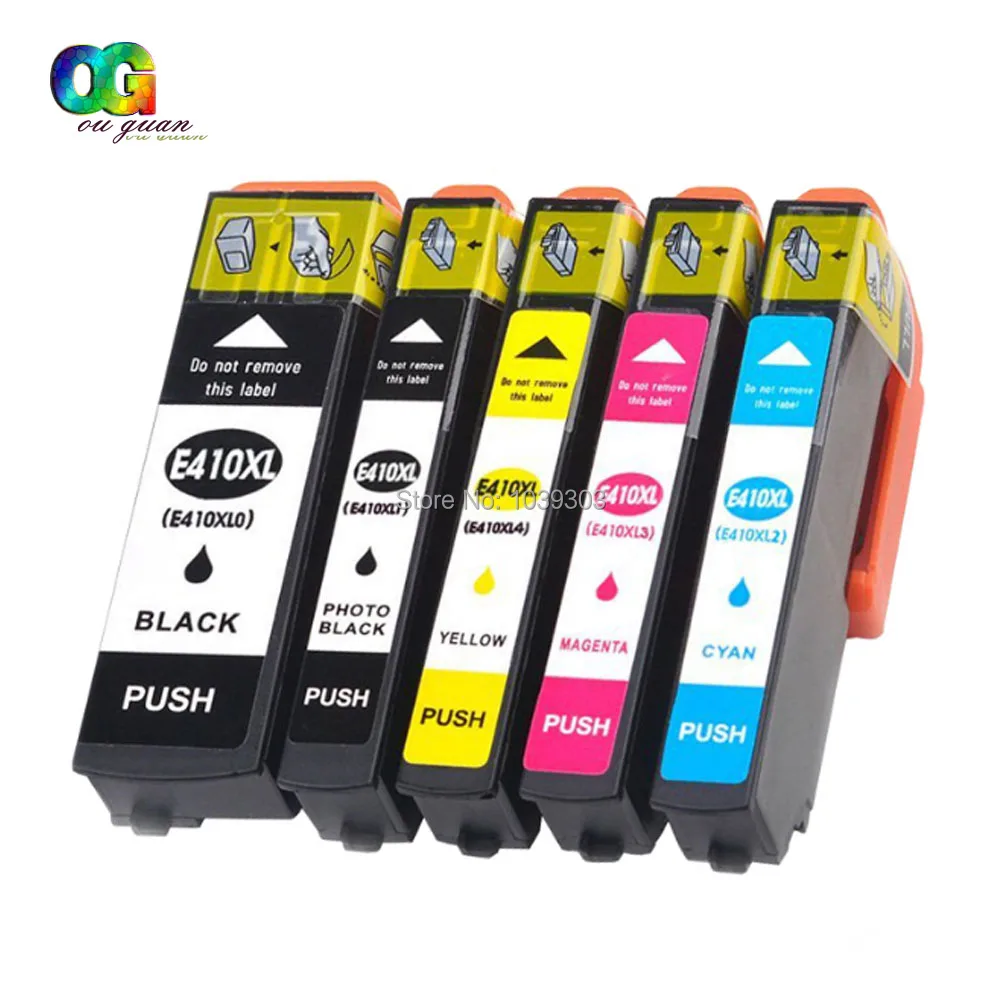 

1Set Compatible Ink Cartridge For Epson 410 for Expression Premium XP-830 XP-630 XP-640 XP-530 XP-635 Printer