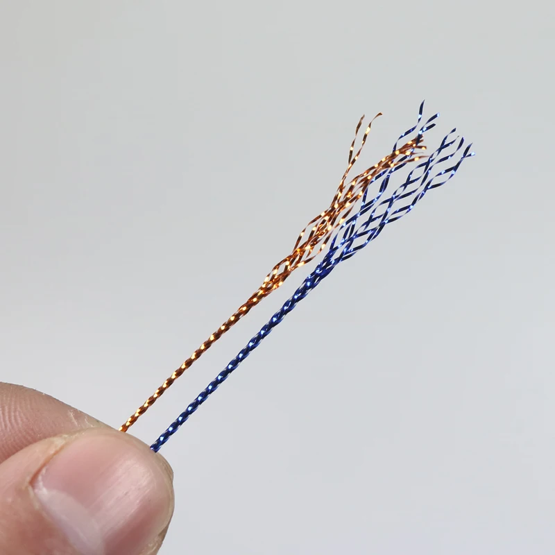 ICERIO 5m/Pack Fly Tying Glitter Rib Chironomid Midge Nymph Braid Lines Fly Tying Materials