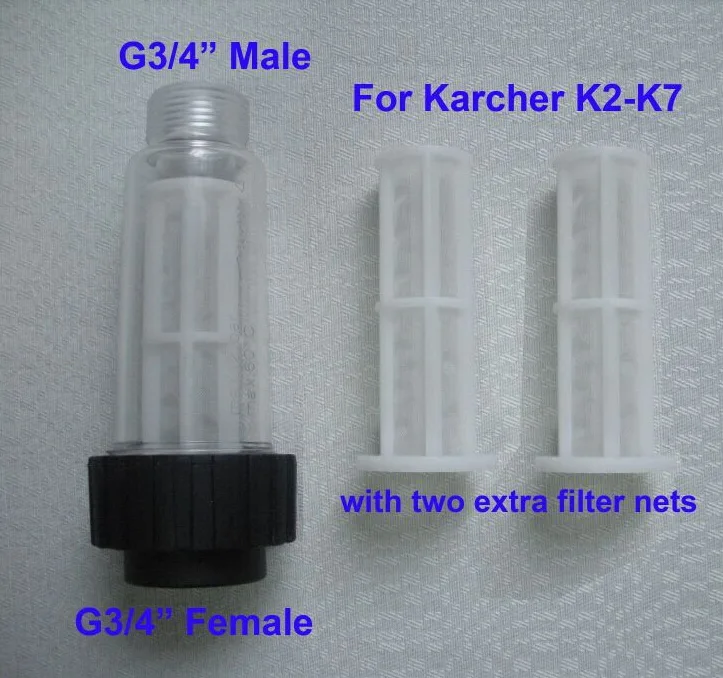 Water filter fit Karcher K2 - K7 high pressure washer 1pc with two mesh also for Lavor Elitech Champion