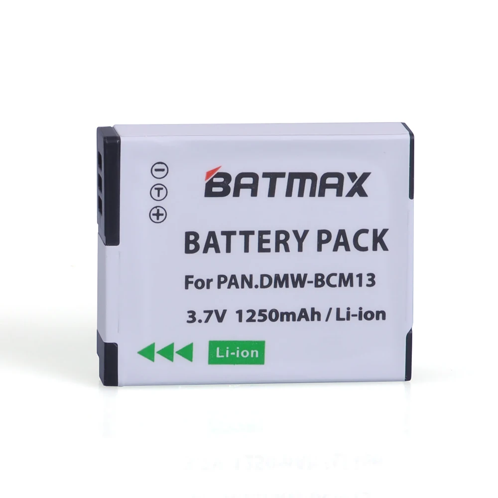 Batmax DMW-BCM13 BCM13 1250mAh Battery + LCD USB Charger for Panasonic  Lumix ZS40,TZ60,ZS45,TZ57,ZS50,TZ70,ZS27,TZ37,TZ41